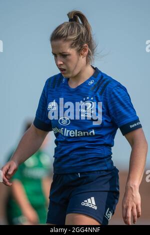 Galway, Irland. August 2021. Grace Miller von Leinster Womens während des 2021 Vodafone Women's Interprovincial Series Spiels zwischen Connacht Womens und Leinster Womens am 28. August 2021 auf dem Sportplatz in Galway, Irland (Foto von Andrew SURMA/ Quelle: SIPA USA/Alamy Live News Stockfoto