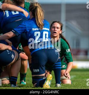 Galway, Irland. August 2021. Ciara Farrell von Connacht Womens während des Vodafone Women's Interprovincial Series Spiels 2021 zwischen Connacht Womens und Leinster Womens am 28. August 2021 auf dem Sportplatz in Galway, Irland (Foto von Andrew SURMA/ Quelle: SIPA USA/Alamy Live News Stockfoto