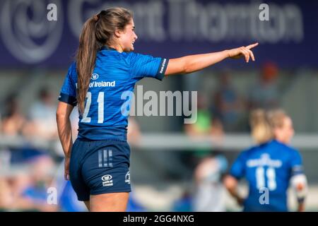 Galway, Irland. August 2021. Ella Roberts von Leinster Womens während des Vodafone Women's Interprovincial Series Spiels 2021 zwischen Connacht Womens und Leinster Womens am 28. August 2021 auf dem Sportplatz in Galway, Irland (Foto von Andrew SURMA/ Quelle: SIPA USA/Alamy Live News Stockfoto