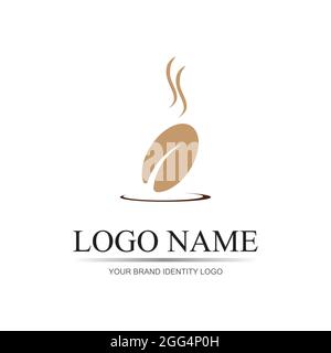 Kaffeetasse Logo Vorlage Vektor-Symbol - Vektor Stock Vektor
