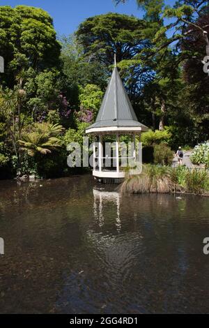 Wellington Neuseeland - Okt 11 2017: Pavillon im Wellington Botanic Garden. Stockfoto