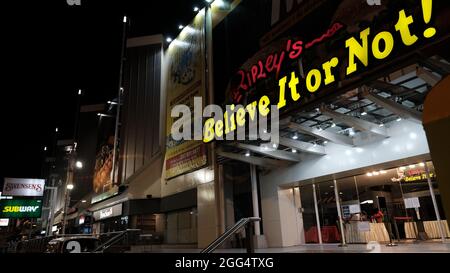 Echtes Dokumentarfoto Silvester Nacht Dezember 31 2020 auf der Walking Street Pattaya Thailand Stockfoto