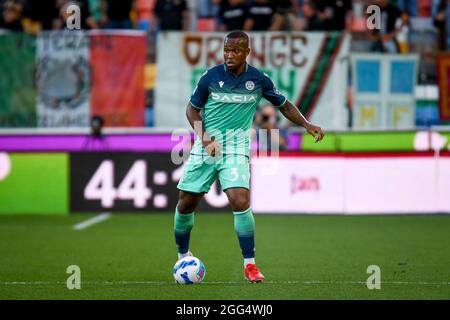 Udine, Italien. August 2021. Udinese's Samir Caetano de Souza Santos Portrait in Aktion während Udinese Calcio vs Venezia FC, Italienische Fußballserie A Spiel in Udine, Italien, August 27 2021 Kredit: Unabhängige Fotoagentur/Alamy Live Nachrichten Stockfoto