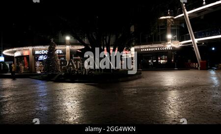 Avenue Shopping Mall Real Dokumentarfilm Foto Silvester Nacht Dezember 31 2020 auf Second Road Pattaya Thailand Stockfoto