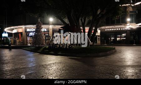 Avenue Shopping Mall Real Dokumentarfilm Foto Silvester Nacht Dezember 31 2020 auf Second Road Pattaya Thailand Stockfoto