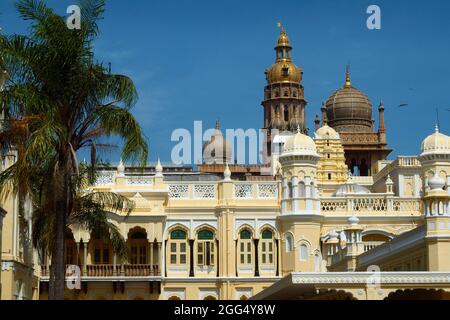 Ambavilas Palast, in der Stadt Mysore in Indien Stockfoto