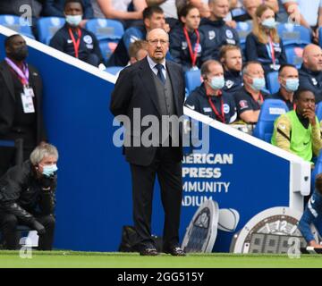 28. August 2021 - Brighton & Hove Albion gegen Everton - Premier League Rafa Benitez von Everton während des Premier League-Spiels im Amex Stadium, Brighton. Stockfoto