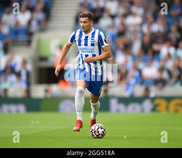 28. August 2021 - Brighton & Hove Albion gegen Everton - Premier League Adam Lallana während des Premier League-Spiels im Amex Stadium, Brighton. Stockfoto