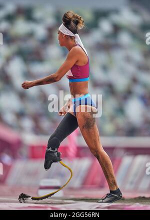 28. August 2021: Beatriz Hatz aus den USA beim Longjump während der Leichtathletik bei den Olympischen Spielen in Tokio, Tokio, Japan. Kim Price/CSM Stockfoto