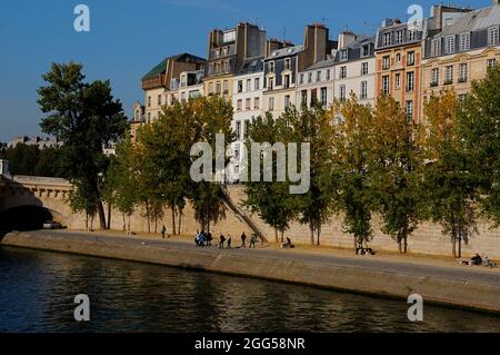 FRANKREICH. PARIS (75) 1. ARR. ILE DE LA CITE. DER QUAI DES ORFEVRES Stockfoto