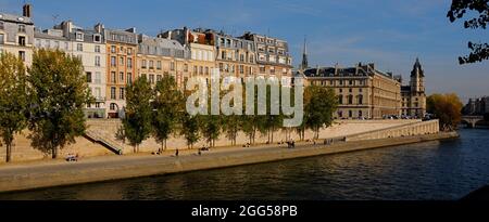 FRANKREICH. PARIS (75) 1. ARR. ILE DE LA CITE. DER QUAI DES ORFEVRES Stockfoto