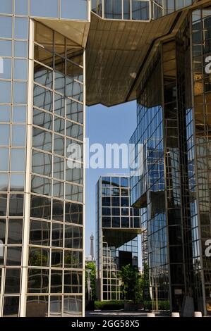 FRANKREICH. PARIS (75) 15. ARR. DIE LE PONANT-GEBÄUDE IN DER NÄHE DES ANDRE-CITIZEN-PARKS Stockfoto