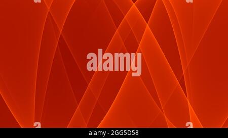 Abstrakter Hintergrund 4k rot hell dunkel schwarz Wellen und Linien Stockfoto