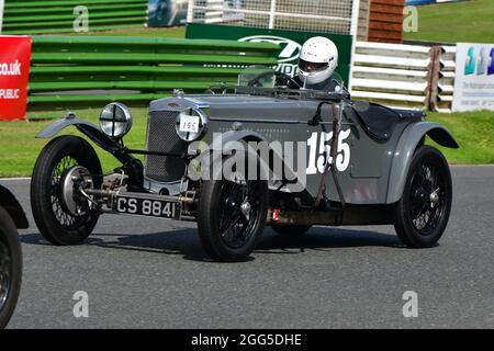 Iain Roche, Frazer Nash TT Replik, Besitzer - Fahrer - Mechaniker Pre-war Sports Cars, Bob Gerard Memorial Trophy Races Meeting, VSCC Formula Vintage, Mal Stockfoto