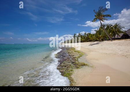 Der Strand von Le Morne Brabant, Mauritius Stockfoto