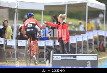 UCI 2021 Mountainbike Cross Country Weltmeisterschaft in Commezzadura am 28. August 2021. Men Olympic, FOIDL Maximilian (AUT) (Foto: Pierre Teyssot/ESPA-Images) Stockfoto