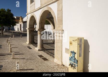 Sklavenmarkt-Museum, in der historischen Altstadt von Lagos, Algarve, Portugal Stockfoto