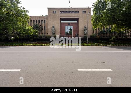 Ansicht des Hauptbüros der Reserve Bank of India in Zentral-Delhi. Stockfoto