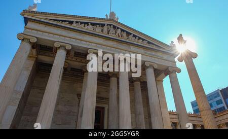 Akademie Athen, Griechenland Stockfoto
