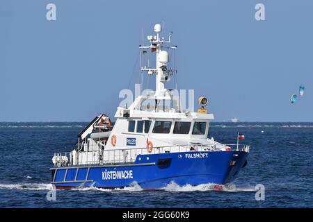 Deutsches Küstenwache-Patrouillenschiff FALSHÖFT Stockfoto