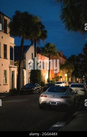 Ein Mercedes AMG GT in Charleston, South Carolina. Stockfoto