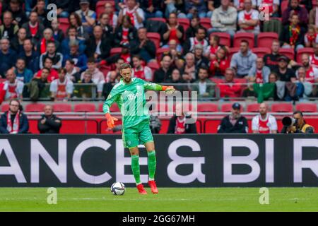 AMSTERDAM, NIEDERLANDE - 29. AUGUST: Daley Blind von Ajax während des niederländischen Eredivisie-Spiels zwischen Ajax und Vitesse in der Johan Cruijff Arena am 29. August 2021 in Amsterdam, Niederlande (Foto: Peter Lous/Orange Picturs) Stockfoto