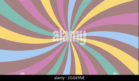 Zirkus Hintergrund mit Strahlen. Element des Festivalposters. Retro-Cartoon-Sunburst. Abstrakte Karnevals Flyer Vorlage. Vector Vintage-Banner Stock Vektor