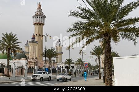 SENEGAL, Touba, Hauptstadt der Bruderschaft der Mouriden, große Moschee von Touba, das religiöse Zentrum der Murīdīya-Bruderschaft Stockfoto