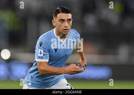 Roma, Italien. August 2021. Raul Moro von der SS Lazio während der Serie EIN Fußballspiel zwischen der SS Lazio und Spezia Calcio im Olimpico-Stadion in Rom (Italien), 28. August 2021. Foto Antonietta Baldassarre/Insidefoto Kredit: Insidefoto srl/Alamy Live News Stockfoto