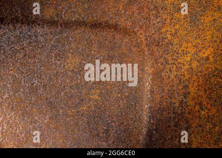 Alte dunkle Metalloberfläche Textur Hintergrund. Speicherplatz kopieren. Stockfoto