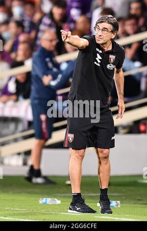 Ivan Juric (Head Coach Torino) während des Spiels ACF Fiorentina gegen Turin FC, Italienische Fußballserie A in Florenz, Italien, August 28 2021 Stockfoto