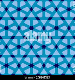 Nahtloses traditionelles arabisches Muster in 3 Farben Stockfoto