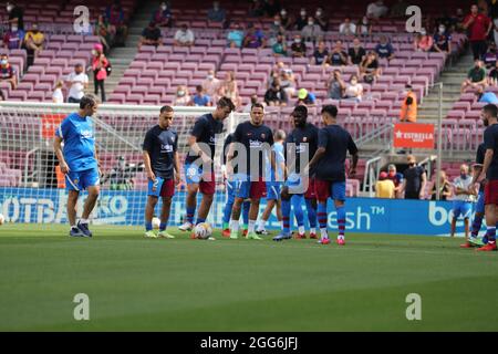 Barcelona, Spanien. August 2021. Spanisches Fußballspiel La Liga Barcelona gegen Getafe im Nou Cam Stadium, Barcelona, 29. August 2021 Credit: CORDON PRESS/Alamy Live News Stockfoto