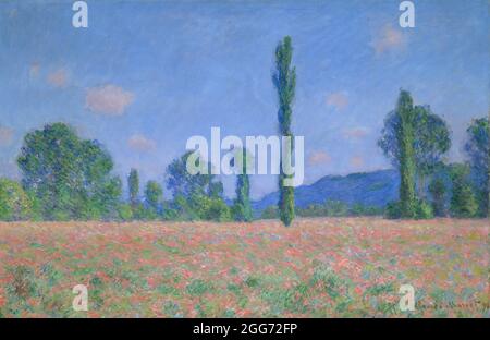 Poppy Field (Giverny) von Claude Monet Stockfoto