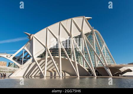 Museu de les Ciències (Wissenschaftsmuseum von Prinz Philip), Stadt der Künste und Wissenschaften, Valencia, Spanien Stockfoto