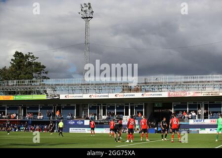 Luton, England, 28. August 2021. Allgemeine Ansicht während des Sky Bet Championship-Spiels in der Kenilworth Road, Luton. Bildnachweis sollte lauten: Simon Bellis / Sportimage Stockfoto