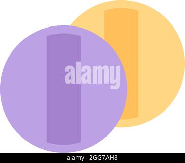 Corona Tablets, Symboldarstellung, Vektor auf weißem Hintergrund Stock Vektor