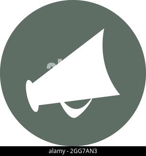 Kino-Megaphon, Symbolillustration, Vektor auf weißem Hintergrund Stock Vektor