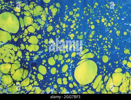 Abstrakt blau und gelb Hintergrund Stockfoto