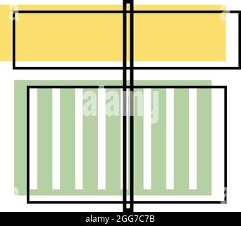 Große grüne Geschenkbox, Symbolillustration, Vektor auf weißem Hintergrund Stock Vektor