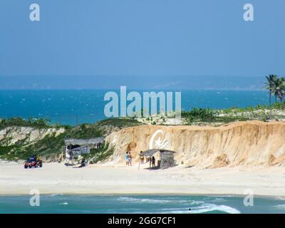 Dorf Canoa Quebrada in Ceara im Nordosten Brasiliens Stockfoto