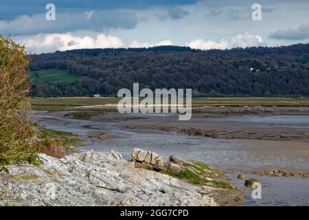 Blick auf die Morecambe Bay von der Nähe von Jenny Brown's Point Stockfoto