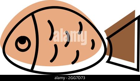 Fische aus dem Aquarium, Symbolillustration, Vektor auf weißem Hintergrund Stock Vektor