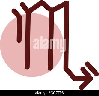 Skorpion-Horoskop-Zeichen, Symbolillustration, Vektor auf weißem Hintergrund Stock Vektor