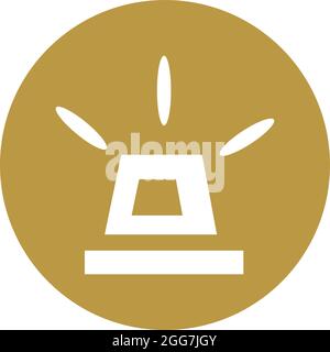 Polizei Auto Licht, Symbol Illustration, Vektor auf weißem Hintergrund Stock Vektor