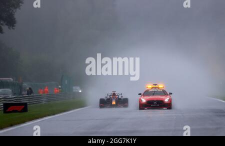 08/29/2021, Hockenheim Ring, Hockenheim, Bosch Hockenheim Historic - The Jim Clark Revival, auf dem Bild Safety Car, Max Verstappen (NEL # 33), Red Bull Racing Honda Stockfoto