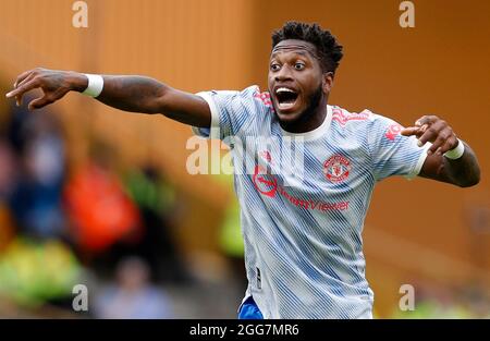 Wolverhampton, England, 29. August 2021. Fred von Manchester United während des Premier League-Spiels in Molineux, Wolverhampton. Bildnachweis sollte lauten: Darren Staples / Sportimage Credit: Sportimage/Alamy Live News Stockfoto