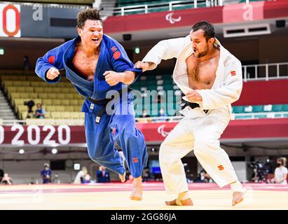 TOKIO, JAPAN. 29. August 2021. Während des Judo-Wettbewerbs der Paralympischen Spiele von Tokio 2020 im Olympiastadion am Sonntag, 29. August 2021 in TOKIO, JAPAN. Kredit: Taka G Wu/Alamy Live Nachrichten Stockfoto