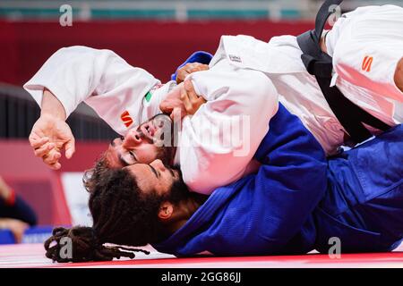 TOKIO, JAPAN. 29. August 2021. Während des Judo-Wettbewerbs der Paralympischen Spiele von Tokio 2020 in Nippon Budokan am Sonntag, 29. August 2021 in TOKIO, JAPAN. Kredit: Taka G Wu/Alamy Live Nachrichten Stockfoto