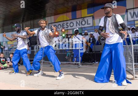 Butetown Carnival Parade 2021, Cardiff, Wales. VEREINIGTES KÖNIGREICH Stockfoto